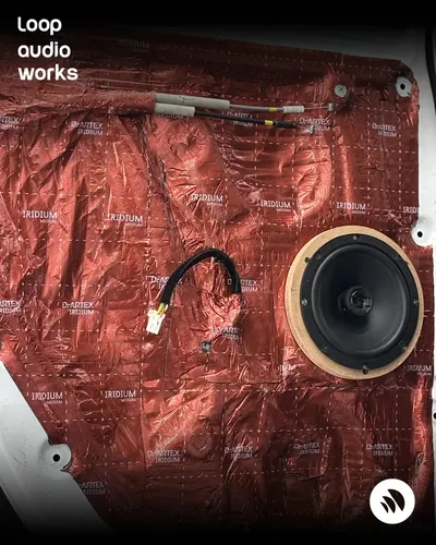 KIA door build — frame 1 of the car audio installation by Loop Audio Works, Coimbatore.