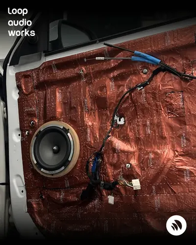 KIA door build — frame 2 of the car audio installation by Loop Audio Works, Coimbatore.