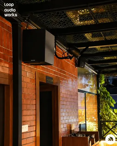 Wok Street — frame 7 of the commercial audio installation by Loop Audio Works, South India.